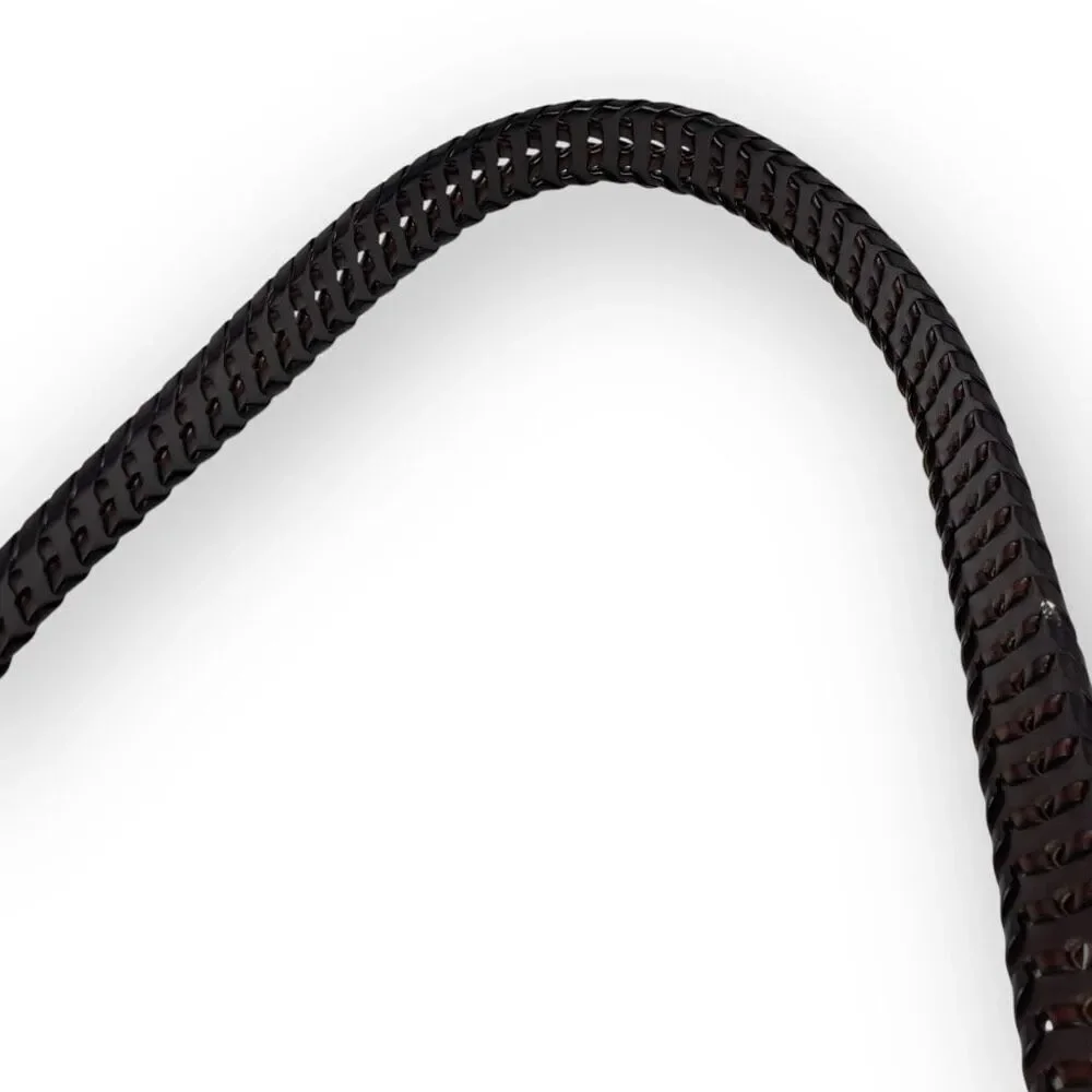 Columbia Belt Brown Leather Woven Braided Classic Preppy Sleek Men’s Size 38